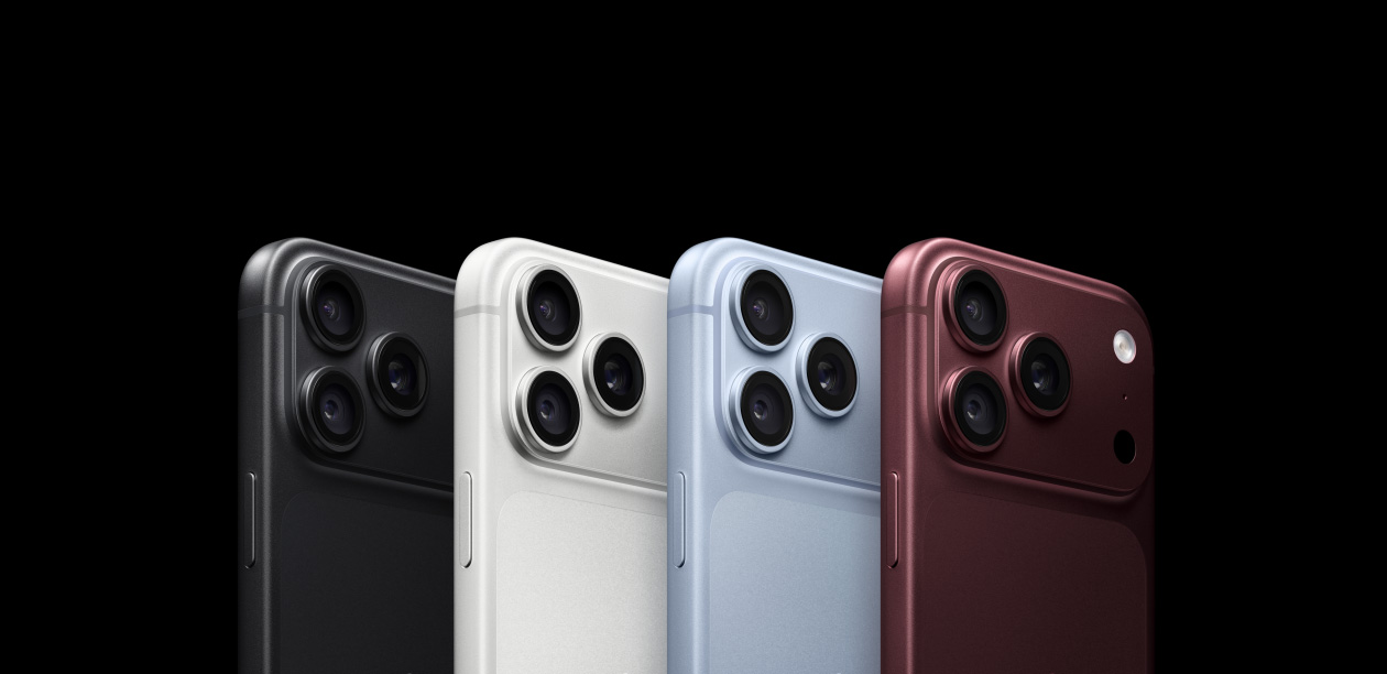 Серия iPhone 18 Pro: чёрный, серебристый, голубой и бордовый цвета
